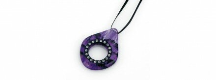 Necklace Strass Violetto